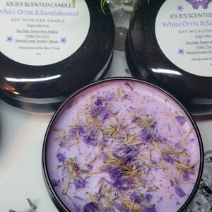 Wickless Soy Wax Candle - Eco-Friendly, 9 oz. Flameless Tin with Intense Fragran